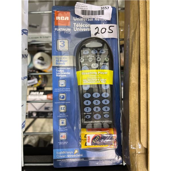 RCA platinum pro universal TV remote