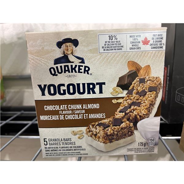 Quaker yogurt chocolate chunk almond granola bars, 4x175g