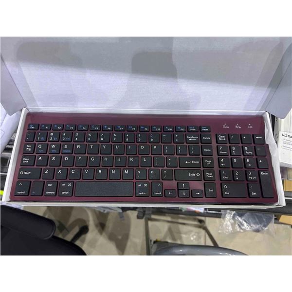 Joyaccess wireless keyboard, maroon colour