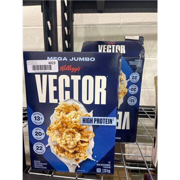 Mega Jumbo Kellogg's Vector High Protein Meal Replacement 2 x 1.13kg