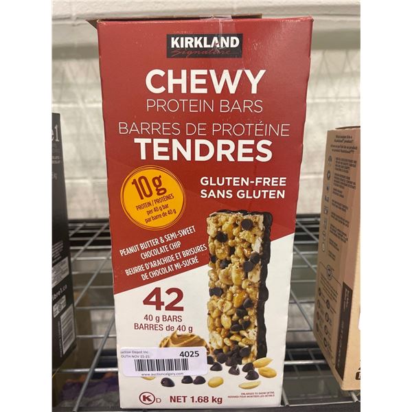 Kirkland Chewy Protein Bars Peanut Butter & Semi Sweet Chocolate Chip 1.68kg