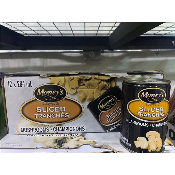 Money's Sliced Mushrooms 12 x 284ml
