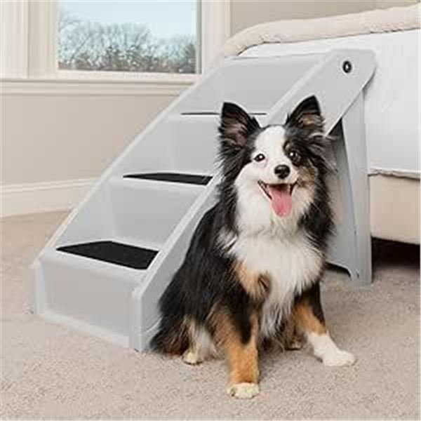 PetSafe CozyUp Folding Dog Stairs - Pet Stairs for Indoor/Outdoor at Home or Travel - Dog Steps for 