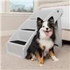 Image 1 : PetSafe CozyUp Folding Dog Stairs - Pet Stairs for Indoor/Outdoor at Home or Travel - Dog Steps for 
