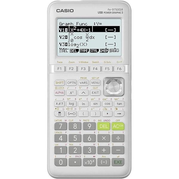 Casio fx-9750GIII White Graphing Calculator