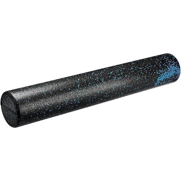 AmazonBasics High-Density Blue Speckled Round Foam Roller with 36" Diameter