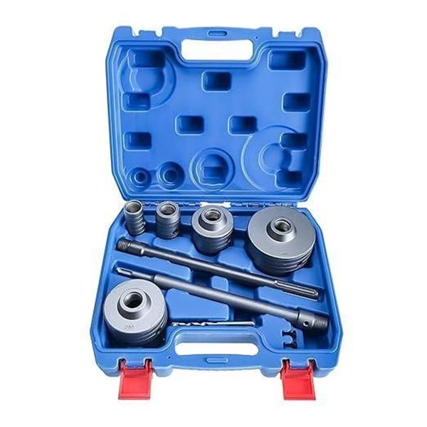 Tysun 9 Pcs Concrete Hole Saw Set, Tungsten Steel SDS Plus Shank Masonry Wall Hole Opening Drill Bit