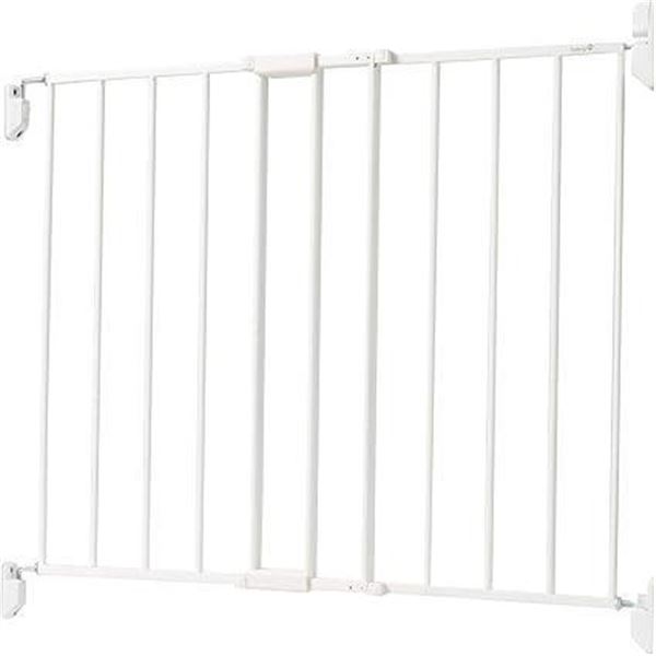 Safety 1st Top of Stairs Expanding Metal Gate, White, Adjustable Width 27"-42" Height 28"