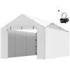 Image 1 : VEVOR Carport Replacement Canopy Cover Side Wall 10 x 20 ft, Garage Tent Shelter Tarp Heavy-Duty Wat
