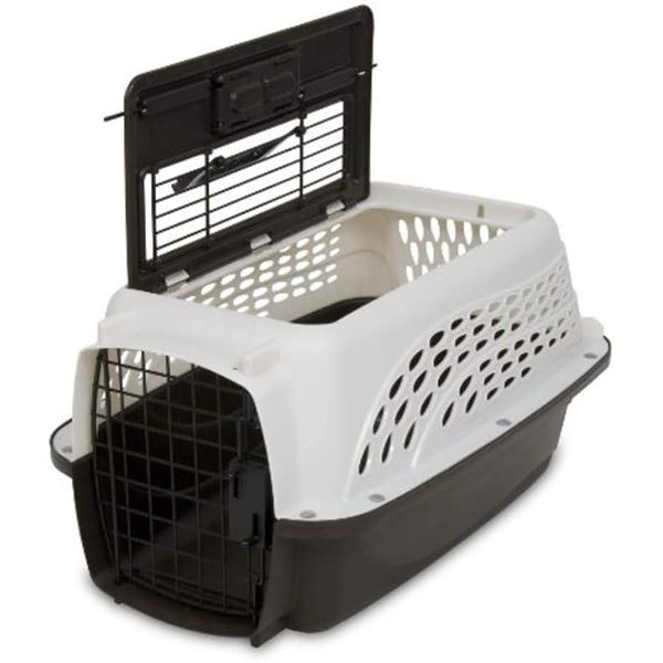 Petmate Two-Door Small Dog Kennel & Cat Kennel (Top Loading or Front Loading Pet Carrier, Great for 
