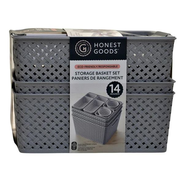 Honest Goods Storage Basket Set 14 Piece
