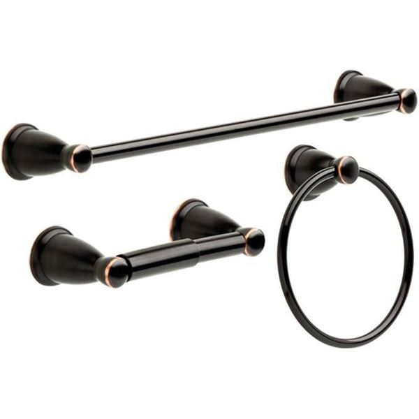 FRANKLIN BRASS Kinley 3-Piece Bathroom Hardware Oil Rubbed Bronze Kit