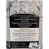Image 2 : Luxuriously Soft Printed Reversible Duvet Cover Set (queen)