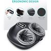 Image 2 : Nekteck Shiatsu Foot Massager Machine with Soothing Heat, Deep Kneading with air Compression, Improv