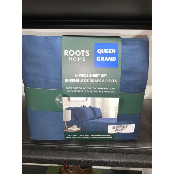 Roots Home Queen 6pc Sheet Set, 300 Count