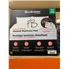 Image 2 : Brookstone Cozy Quilted Heated Mattress Pad with Dual Controllers-King