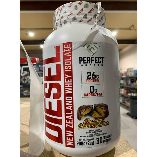 Diesel New Zealand Whey Isolate Protein Powder-Chocolate Peanut Butter (908g)