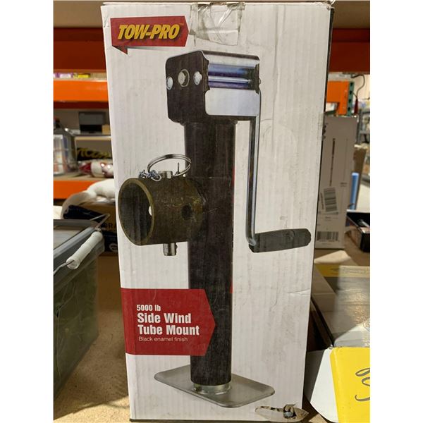 Tow Pro 5000lb Side Wind Tube Mount, Blck Enamel Finish
