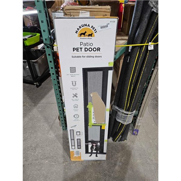 Hakuna Pets Patio Pet Door Suitable for Sliding Doors