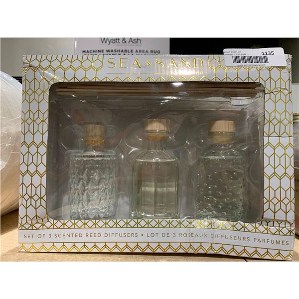 Sea & Sand Set of 3 Scented Reed Diffusers