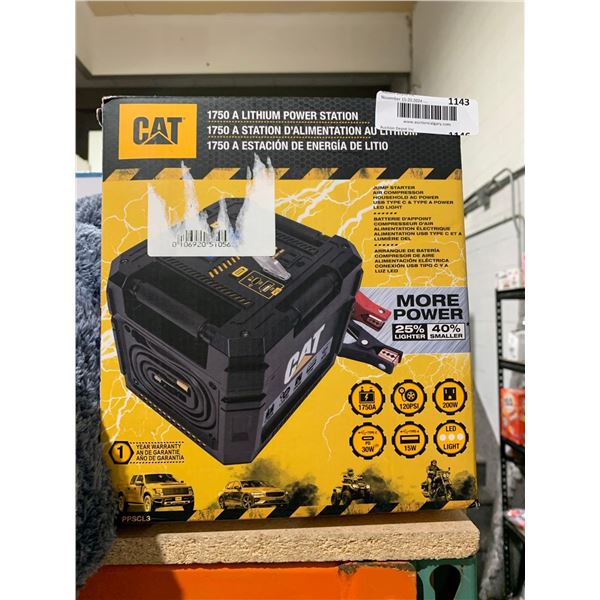 Cat 1750 A Lithium Power Station, Jump Starter, Air Compressor Household AC Power USB Type C & Type 