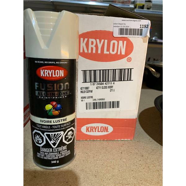 Krylon Fusion Ivory Lustre (6 x 340g)