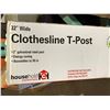 Image 3 : Household Essentials Clothesline T-Post 32" Wide