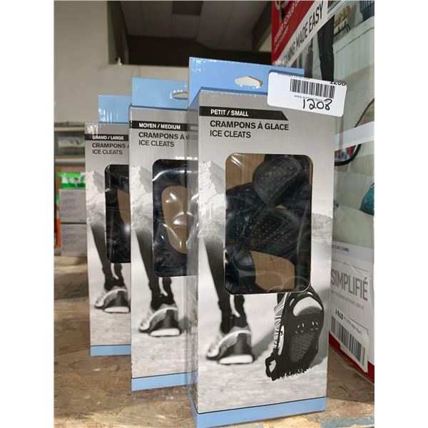 Olympia Ice Cleats Size Small. Medium and Large