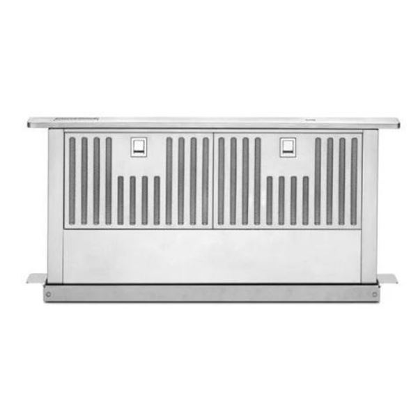 KitchenAid KXD4630YSS Downdraft, 30 inch Exterior Width, Downdraft, Island, 600 CFM, Outside / Ducti