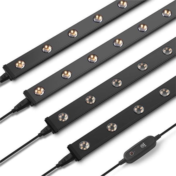 Bstrip Led Grow Light, 2ft Full Spectrum Plant Light Strip with Optical Lens, 120W (430W), 3000K Li