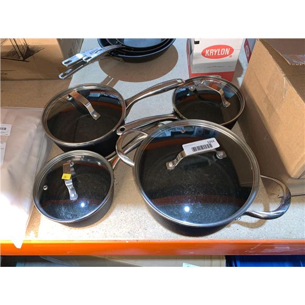 The Rock 8pc Set of Pots / Pans and Lids