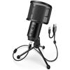 Image 1 : Fifine USB Condenser Microphone for PC Computer and Mac, Streaming Mic with Pop Filter Gain Control 