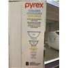 Image 2 : Pyrex 8pc Glass Mixing Bowls With Lids