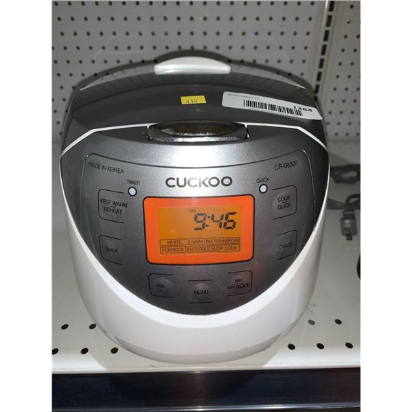 CUCKOO CR-0632F | 6-Cup (Uncooked) Micom Rice Cooker | 9 Menu Options: White Rice, Brown Rice & More