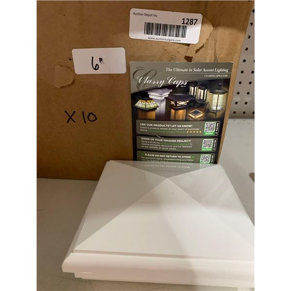 Classy Caps PVC Post caps x 10