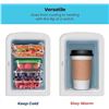 Image 2 : Chefman - Iceman Mini Fridge, 4 Liter/6 Can, Portable, Provides Compact Storage For Skincare, Snacks