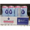 Image 1 : Wake Water Grapefruit Caffenated Sparkling Water 12x355ml