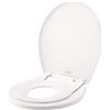 Image 1 : Little2Big Toilet Seat with Built-in Potty Training Seat, Slow-Close, and Will Never Loosen, Round, 