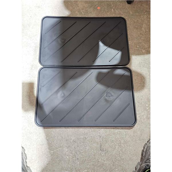 Lot of 2 Plastic Boot Trays 16x23.75"