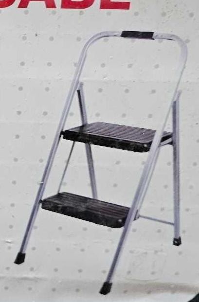 Homebase Stool Step Homebase Folding Steel Step Stool - 2 Stair