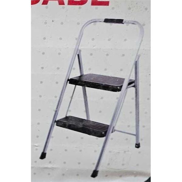 Homebase Folding Steel Step Stool - 2 Stair