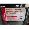 Image 3 : Homebase Folding Steel Step Stool - 2 Stair