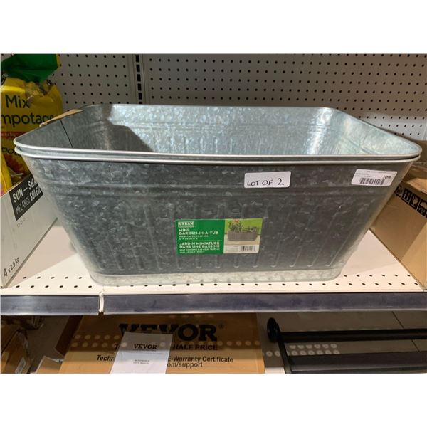 Urban Garden-In-A-Tub 24"w x 16"D x 10"H Lot of 2