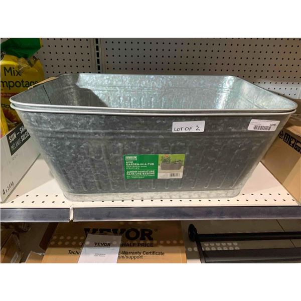 Urban Garden-In-A-Tub 24"w x 16"D x 10"H Lot of 2