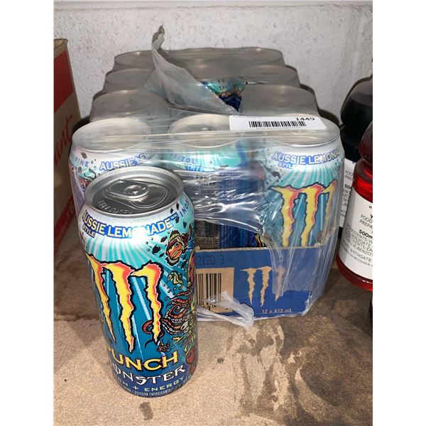 Monster Punch Energy Drink Aussie Lemonade 12 x 473ml
