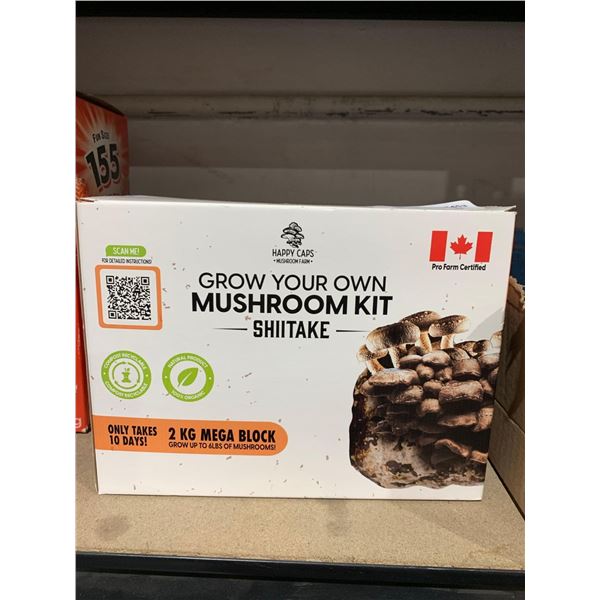Happy Caps Mushroom Farms Grow Your Own Shiitake Mushroom Kit