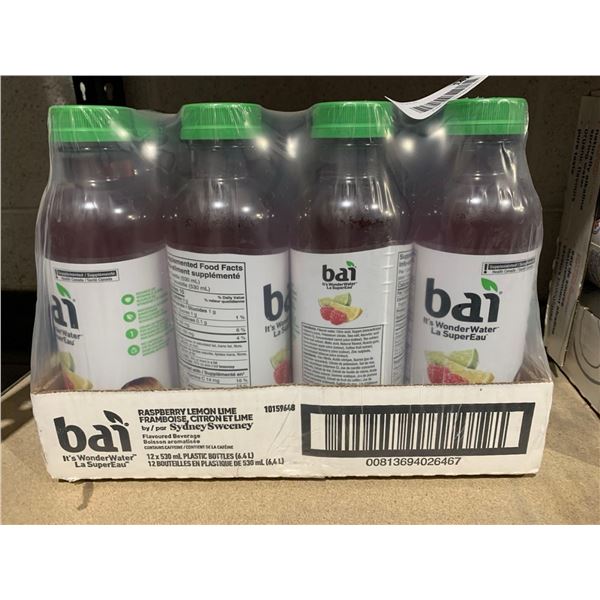 Bai Raspberry Lemon Lime Flavoured Beverage 12 x 530ml