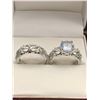 Image 1 : Tiffany Styled Ladies Double filagree 1.1 Carat Brilliant Cut Solitaire Engagement ring set
