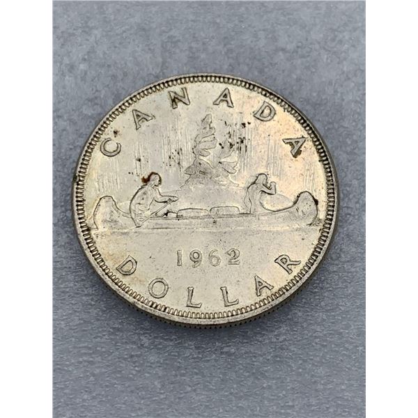 Canada Vintage 1962 vouageur Silver $1.00 Coin