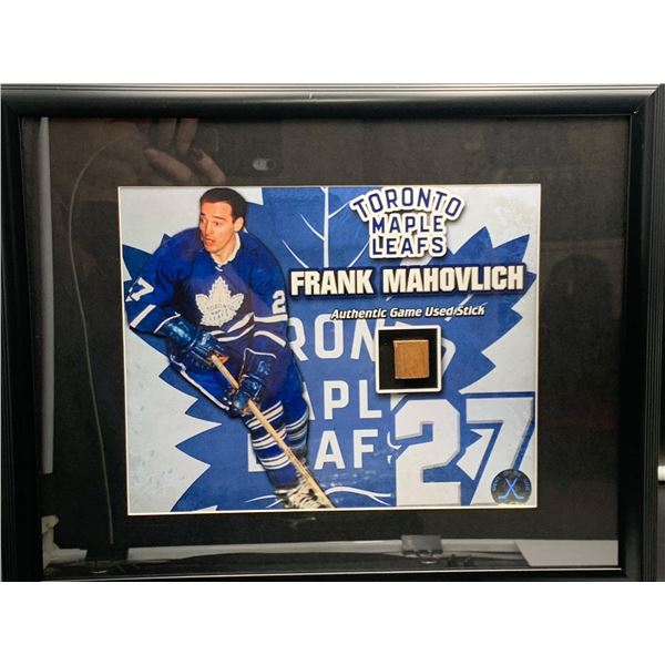 FRANK MAHOVLICH TORONTO MAPLE LEAFS GAME USED STICK, NHL GAME USED STICK, WITH CERTIFICATE OF AUTHEN